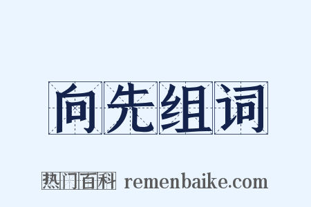 向先组词是什么意思的图片